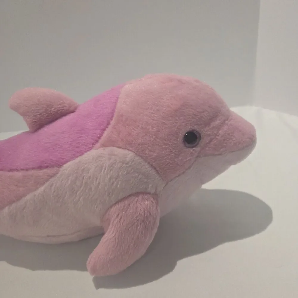 SeaWorld Pink Dolphin Plush 17